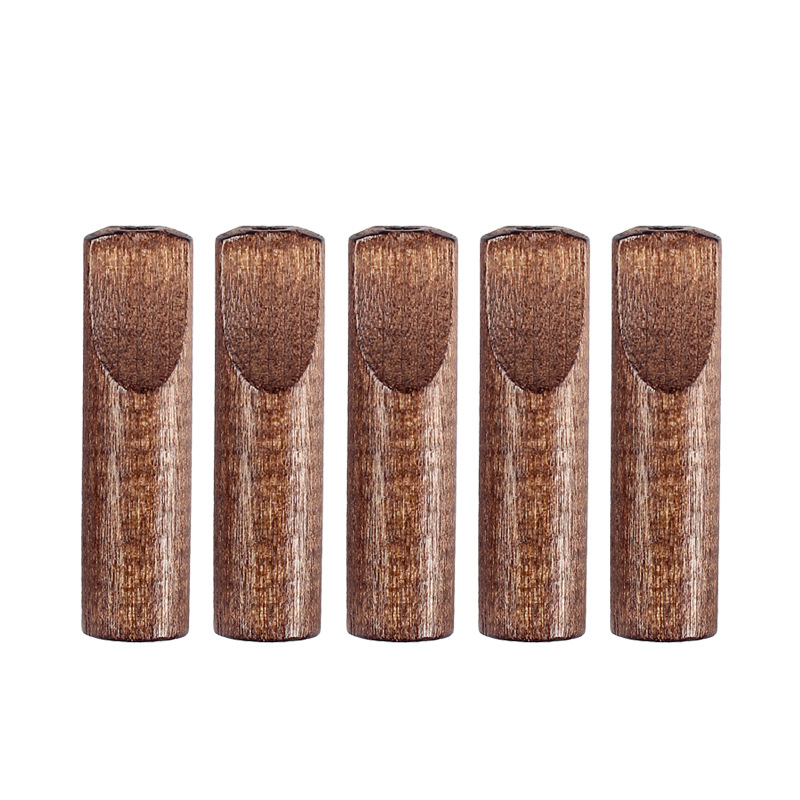 Smoking & Vaping Accessories - 10Pcs 8mm Wood Cigarette Mouthpiece Solid
