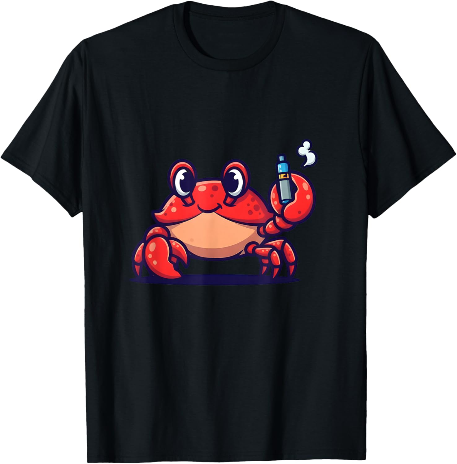 Vaping Shop - Funny Cartoon Crab Vaping Vaporizer Hipster