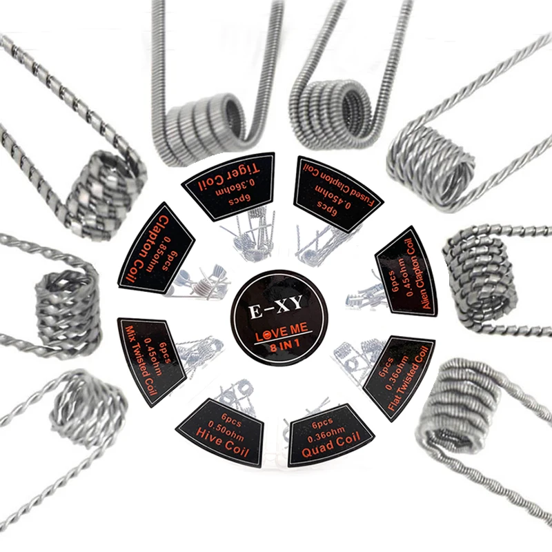 Vmiss 8 In 1 Prebuilt Coil Cla - Clapton Wire Pre Built recension och pris