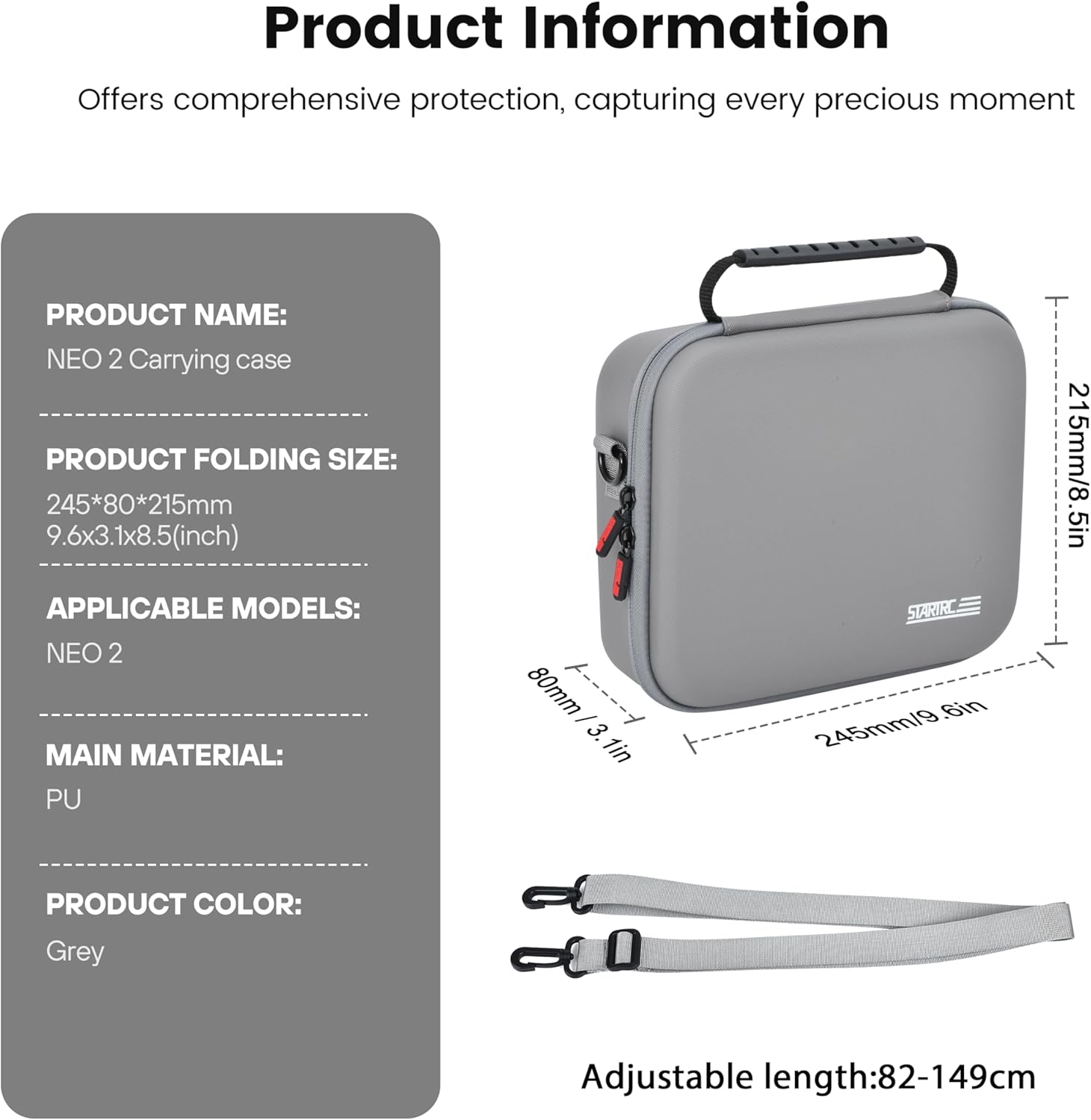 STARTRC Neo 2 Portable PU Shou - Battery Case Storage recension och pris