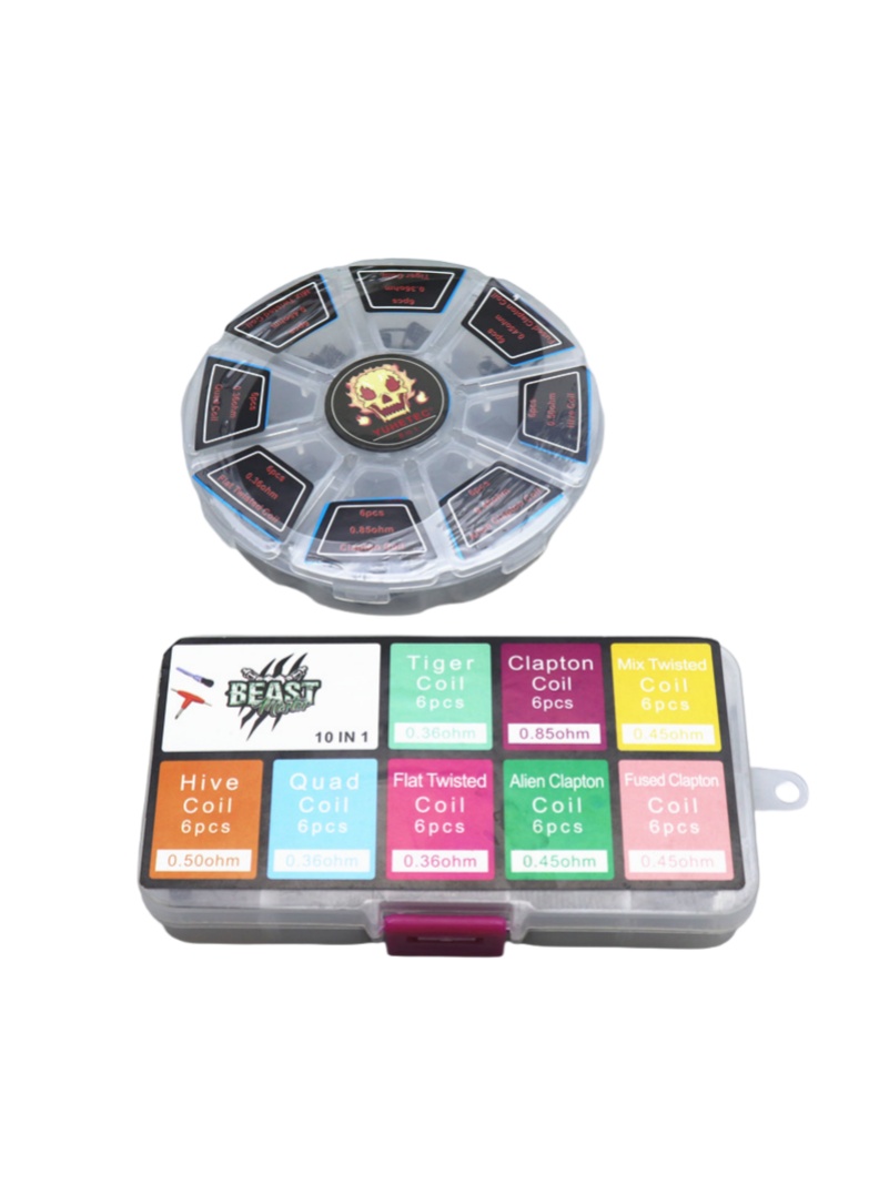 48Pcs/Set Pre Built Coils RTA  - Clapton Wire Pre Built recension och pris