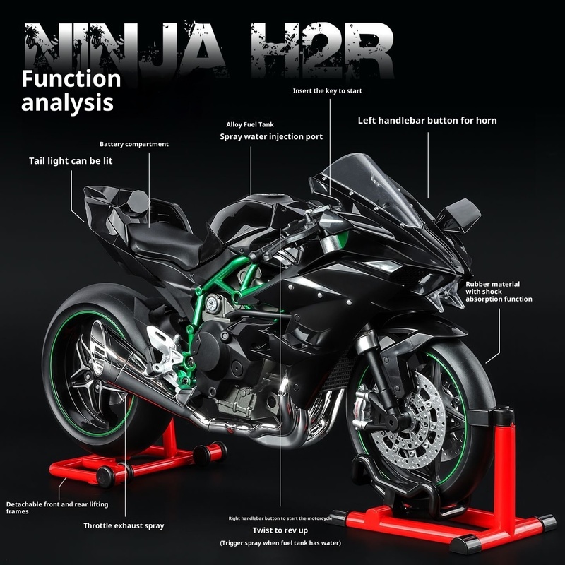 Kawasaki Ninja H2R 1:9 Scale D - Battery Case Storage recension och pris