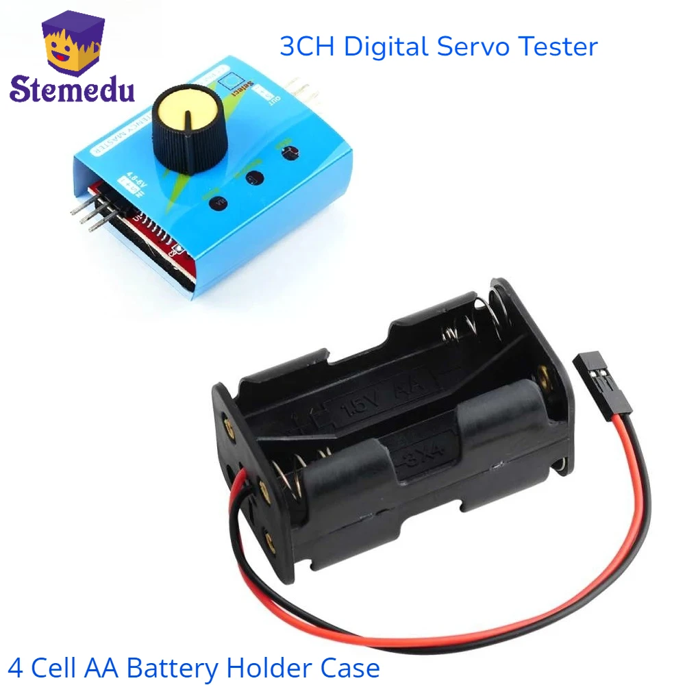 3CH Digital Servo Tester ESC S - Battery Case Storage recension och pris