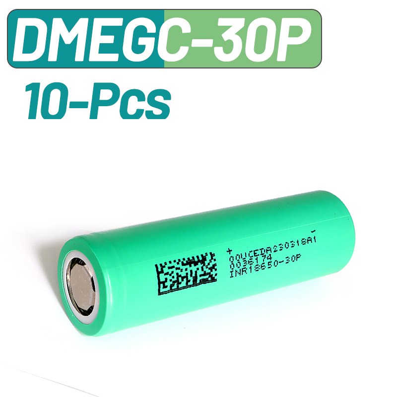 10PCS DMEGC 30P INR18650 3000m - Vape Battery 18650 recension och pris