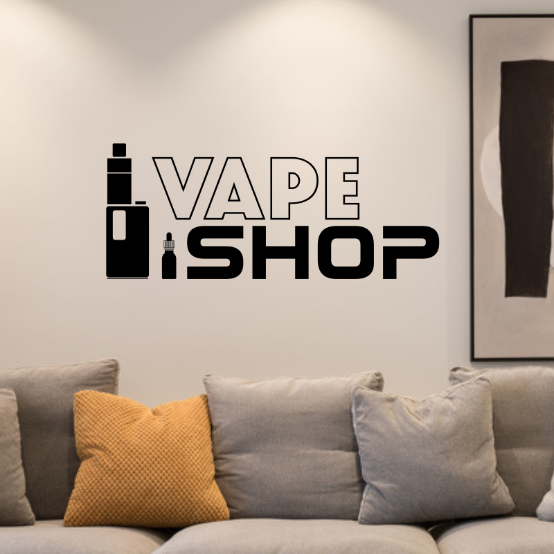 Vinyl Wall Decals Vape Shop Si - Vaping Shop recension och pris