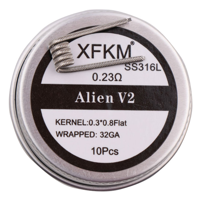 NEW XFKM NI80/A1/SS316L 10pcs/ - Clapton Wire Pre Built recension och pris