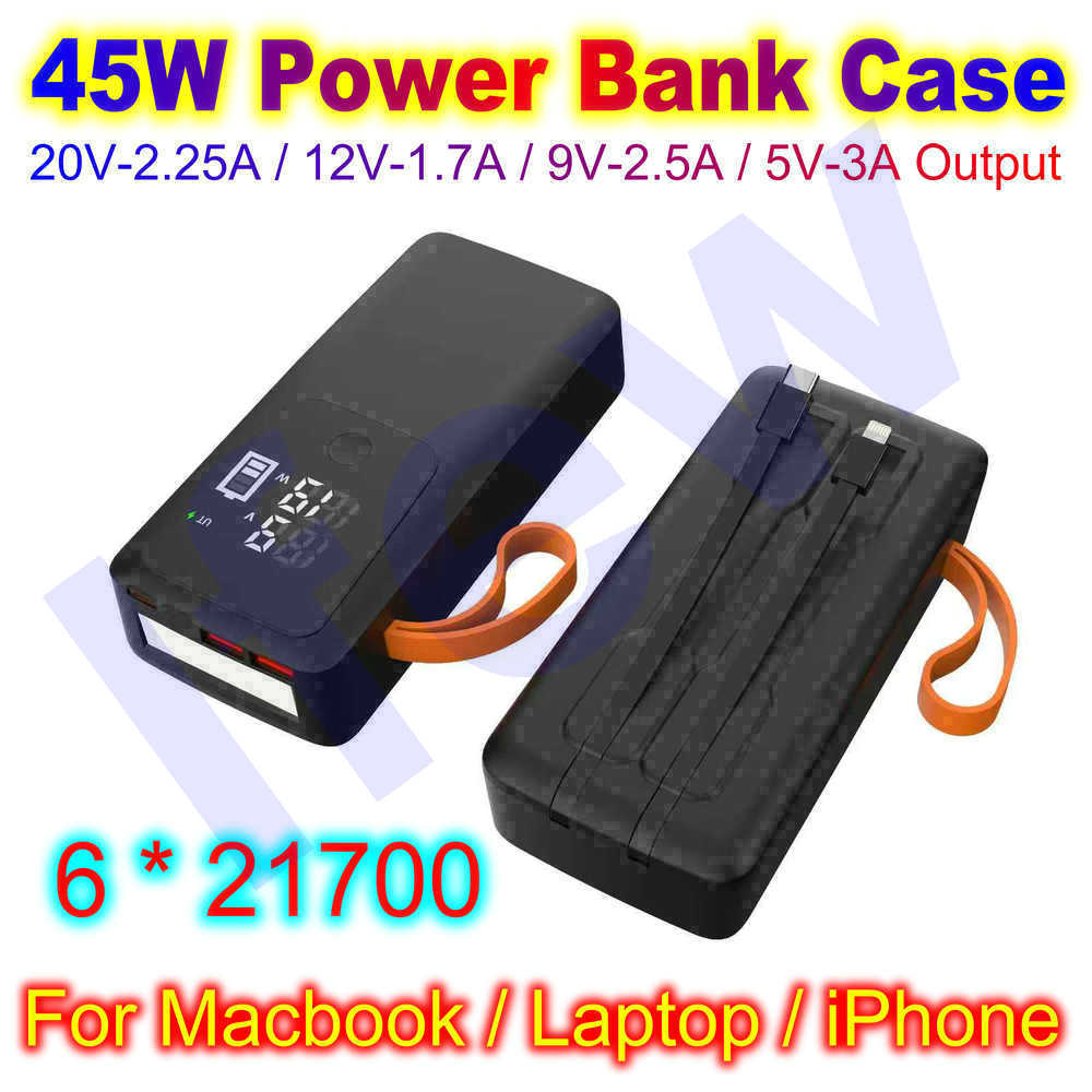 45W Power Bank Case For Macboo - Battery Case Storage recension och pris